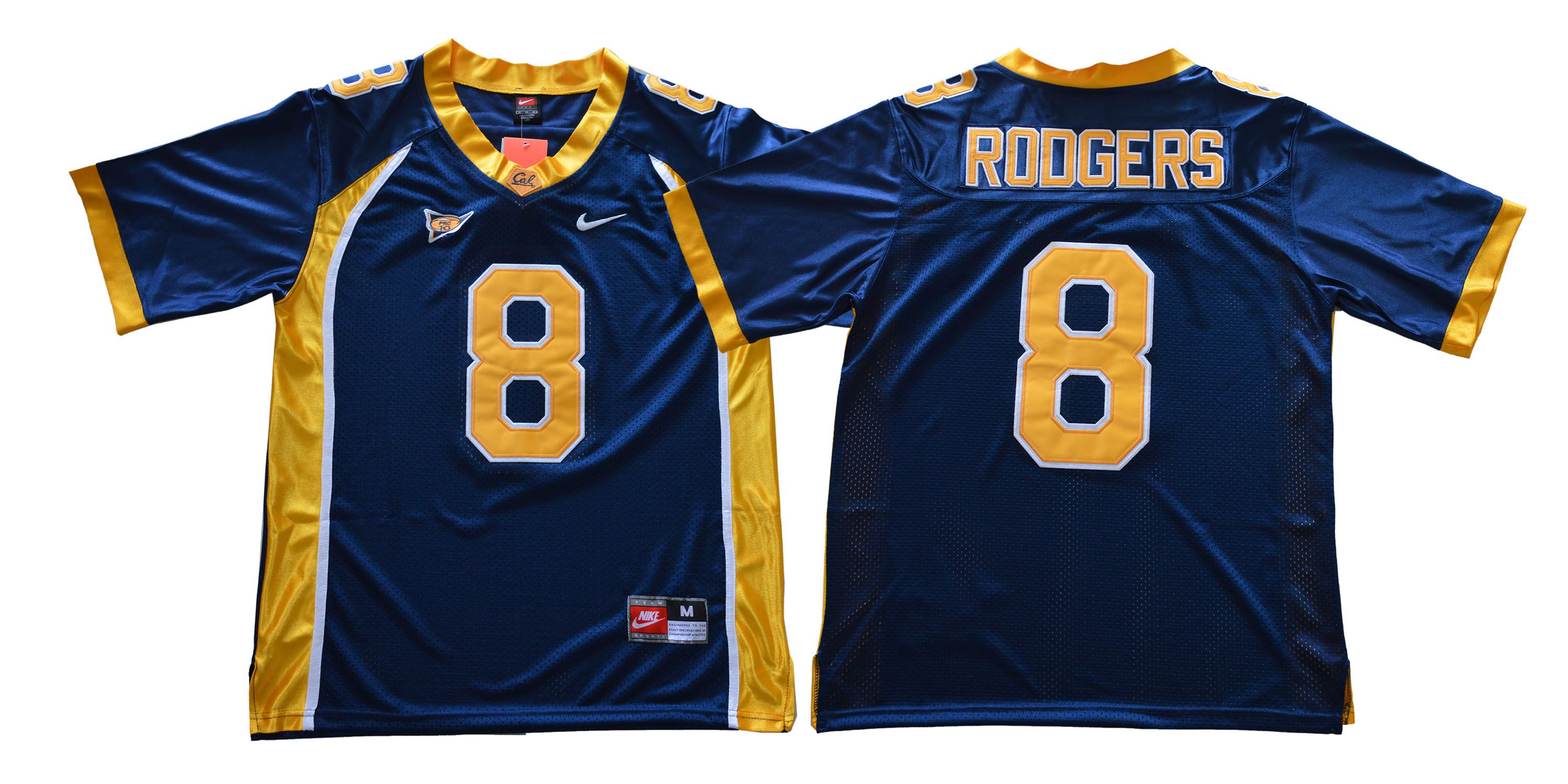 Men California Golden Bears 8 Rodgers Blue Nike NCAA Jerseys